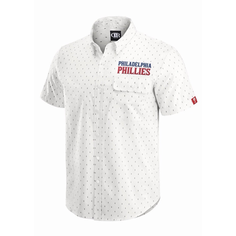 Philadelphia Phillies XL Darius Rucker Collection Cream Button Down Shirt - NWOT